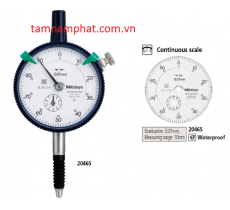  ĐỒNG HỒ SO CƠ KHÍ  MITUTOYO -2046S(0-10MM ĐỘ CHIA 0.01)